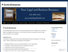 Tablet Screenshot of pcurtisenterprise.wordpress.com