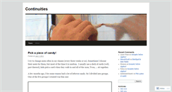 Desktop Screenshot of continuities.wordpress.com