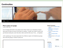 Tablet Screenshot of continuities.wordpress.com
