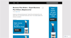 Desktop Screenshot of businessplanwriters.wordpress.com
