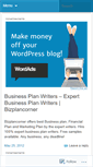 Mobile Screenshot of businessplanwriters.wordpress.com