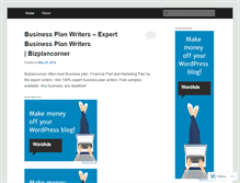 Tablet Screenshot of businessplanwriters.wordpress.com
