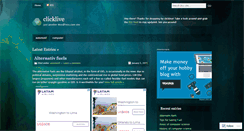 Desktop Screenshot of clicklive.wordpress.com