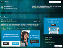 Tablet Screenshot of clicklive.wordpress.com