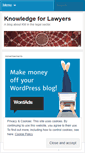 Mobile Screenshot of knowledge4lawyers.wordpress.com