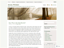 Tablet Screenshot of angelwithin.wordpress.com