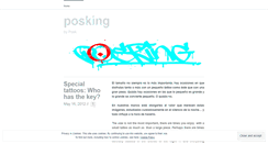 Desktop Screenshot of posking.wordpress.com