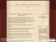 Tablet Screenshot of mbalibrary.wordpress.com