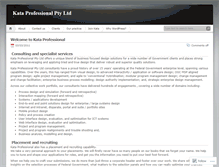 Tablet Screenshot of kataprofessional.wordpress.com