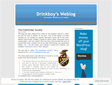 Tablet Screenshot of drinkboy.wordpress.com