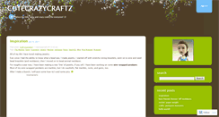Desktop Screenshot of cutecrazycraftz.wordpress.com