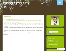 Tablet Screenshot of cutecrazycraftz.wordpress.com