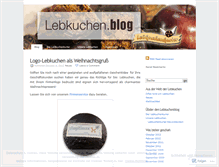 Tablet Screenshot of lebkuchenblog.wordpress.com
