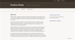 Desktop Screenshot of pantheonrealty.wordpress.com