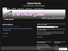 Tablet Screenshot of gameboots.wordpress.com