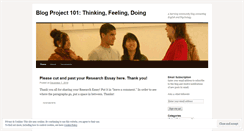 Desktop Screenshot of blogproject101.wordpress.com