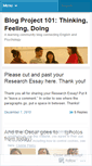 Mobile Screenshot of blogproject101.wordpress.com