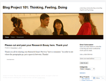 Tablet Screenshot of blogproject101.wordpress.com