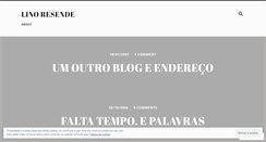 Desktop Screenshot of lresende.wordpress.com