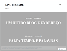 Tablet Screenshot of lresende.wordpress.com