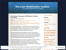 Tablet Screenshot of loanmodificationtoolbox.wordpress.com