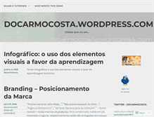 Tablet Screenshot of docarmocosta.wordpress.com