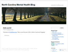 Tablet Screenshot of northcarolinamentalhealth.wordpress.com