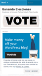 Mobile Screenshot of ganandoelecciones.wordpress.com