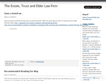 Tablet Screenshot of estatetrustelder.wordpress.com