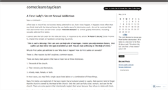 Desktop Screenshot of comecleanstayclean.wordpress.com