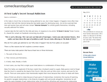 Tablet Screenshot of comecleanstayclean.wordpress.com