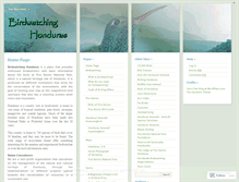 Tablet Screenshot of birdwatchinghonduras.wordpress.com