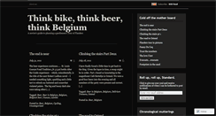 Desktop Screenshot of bikebeerbelgium.wordpress.com