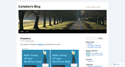 Desktop Screenshot of carlaiken.wordpress.com