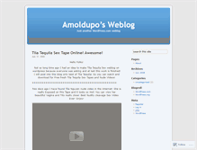 Tablet Screenshot of amoldupo.wordpress.com