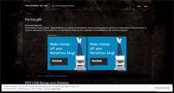 Desktop Screenshot of educationalsector.wordpress.com