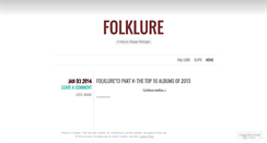 Desktop Screenshot of folklure.wordpress.com