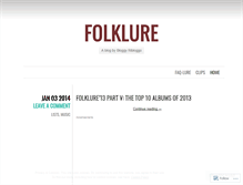 Tablet Screenshot of folklure.wordpress.com