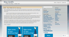 Desktop Screenshot of bloggiraffe.wordpress.com