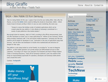 Tablet Screenshot of bloggiraffe.wordpress.com