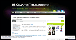 Desktop Screenshot of hscomputertroubleshooter.wordpress.com