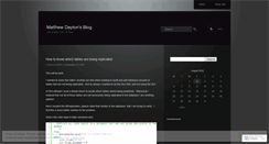 Desktop Screenshot of matthewdayton.wordpress.com