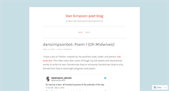 Desktop Screenshot of dansimpsonpoet.wordpress.com