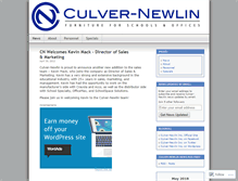 Tablet Screenshot of culvernewlin.wordpress.com