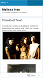Mobile Screenshot of melissaines.wordpress.com