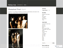 Tablet Screenshot of melissaines.wordpress.com