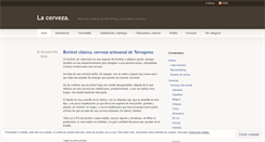 Desktop Screenshot of lacerveza.wordpress.com