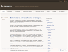 Tablet Screenshot of lacerveza.wordpress.com
