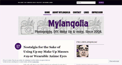 Desktop Screenshot of mylanqolia.wordpress.com