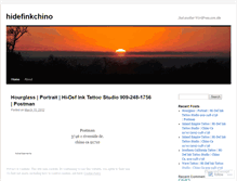 Tablet Screenshot of hidefinkchino.wordpress.com